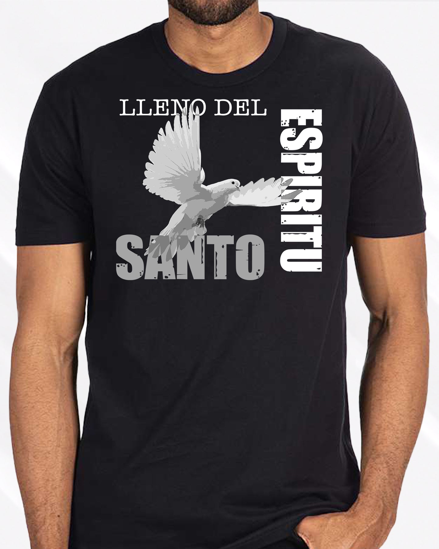 Lleno del Espíritu Santo Camiseta Negra