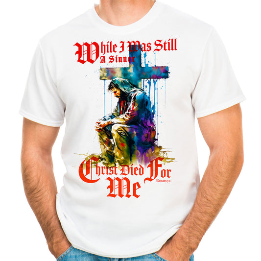 While I Was Still A Sinner T-Shirt White